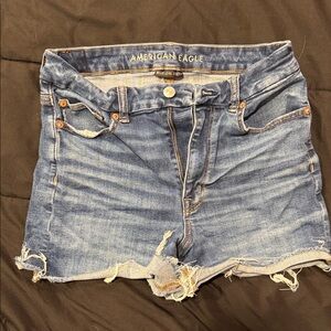 American Eagle Outfitters Distressed Blue Jean Shorts